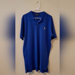 U.S. Polo Assn. Blue Polo Shirt Classic Style Size Large